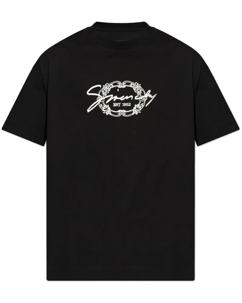 Givenchy T-Shirt mit Medaillon-Logo - Schwarz Schwarz