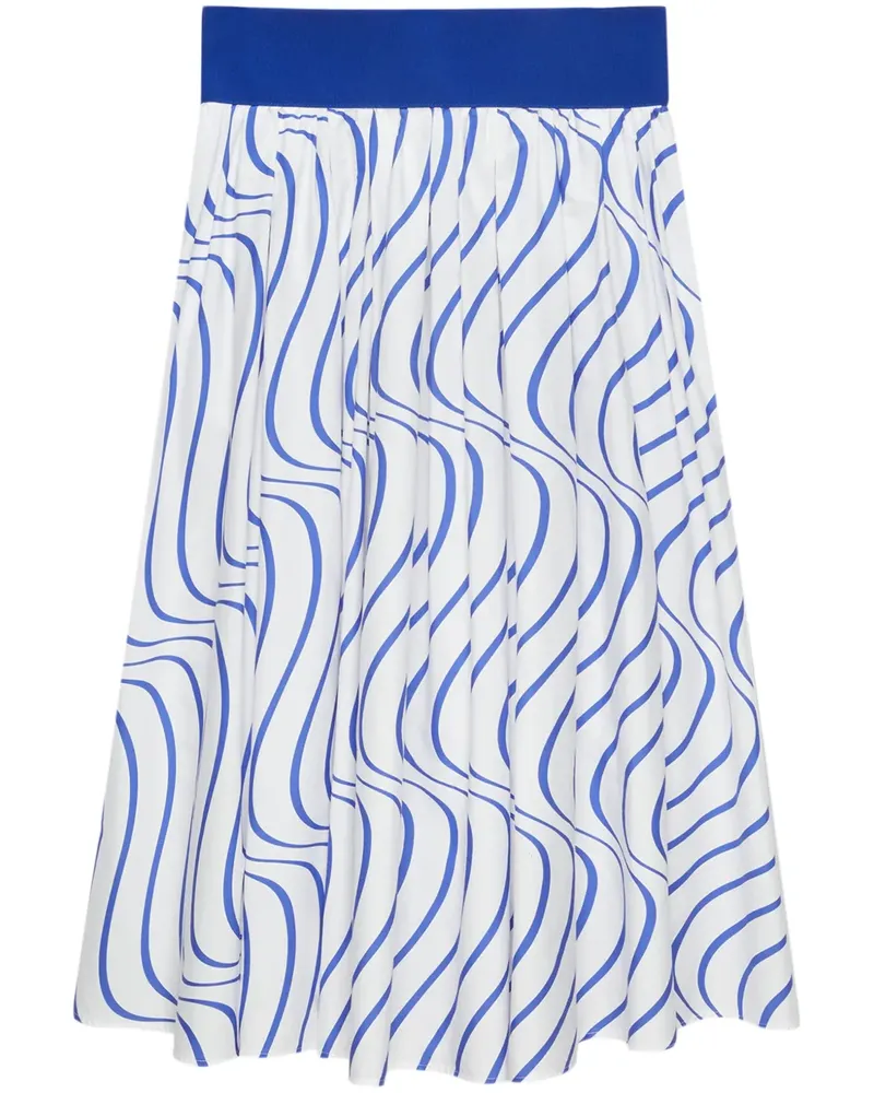 MSGM Rock mit Print - Blau Blau