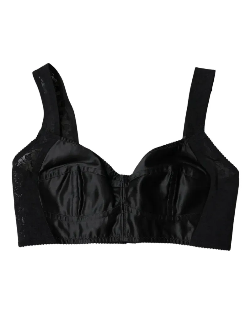 Dolce & Gabbana BH aus Satin - Schwarz Schwarz