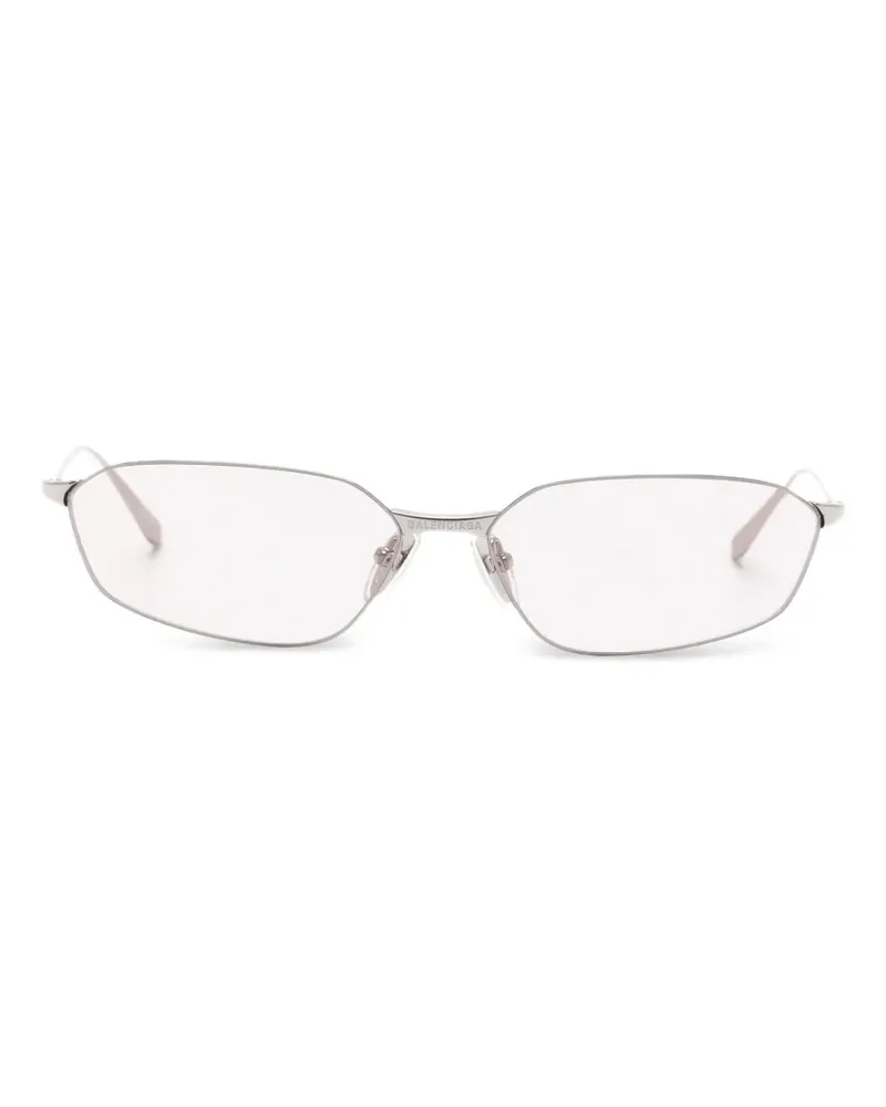 Balenciaga Invisible 2.0 Sonnenbrille mit geometrischem Gestell - Silber Silber
