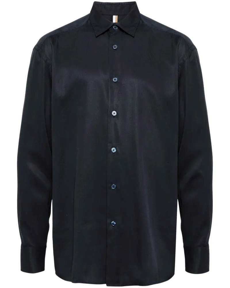 HUGO BOSS Langärmeliges Hemd - Blau Blau