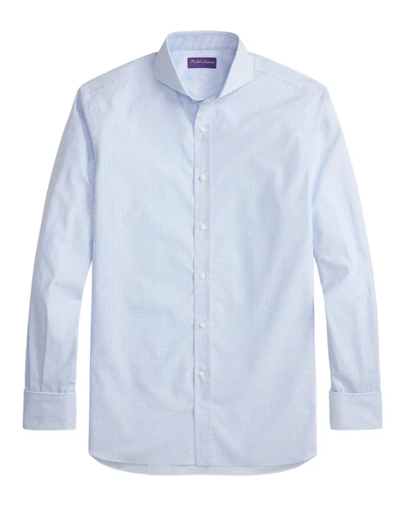 Ralph Lauren Mini-Tattersall Hemd mit französischen Manschetten - Blau Blau