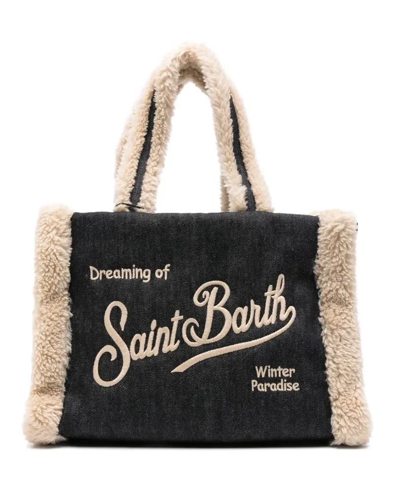 MC2 Saint Barth Colette Tote Bag mit Shearling - Blau Blau