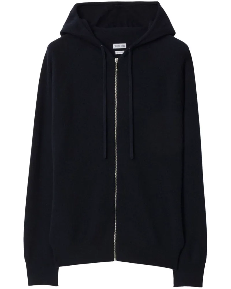 Burberry Kapuzenjacke aus Kaschmir Blau