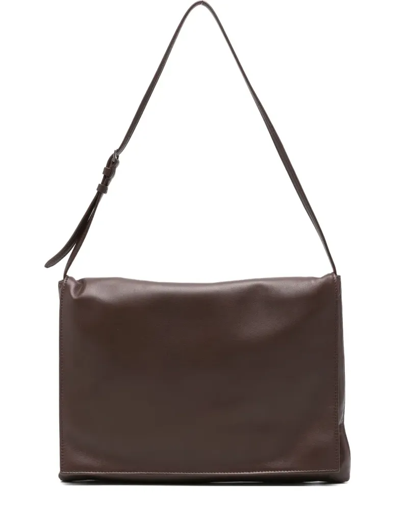 The Row Schultertasche aus Leder - Braun Braun