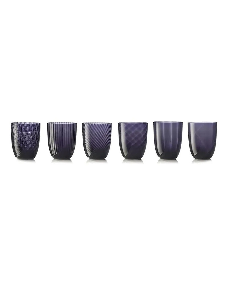 NasonMoretti Idra 6er-Set Wassergläser - Violett Violett