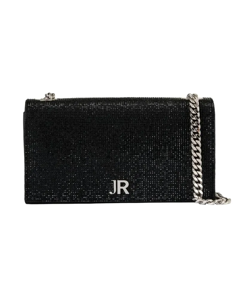 John Richmond Clutch mit Kettendetail - Schwarz Schwarz