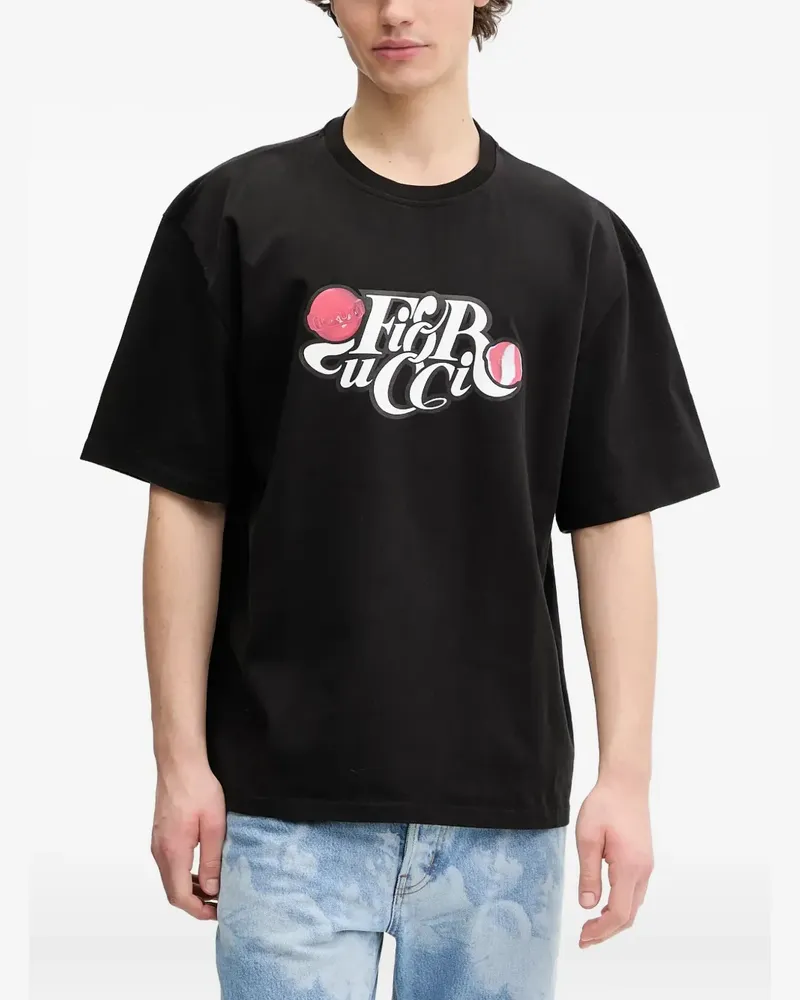 Fiorucci T-Shirt mit Logo-Print - Schwarz Schwarz