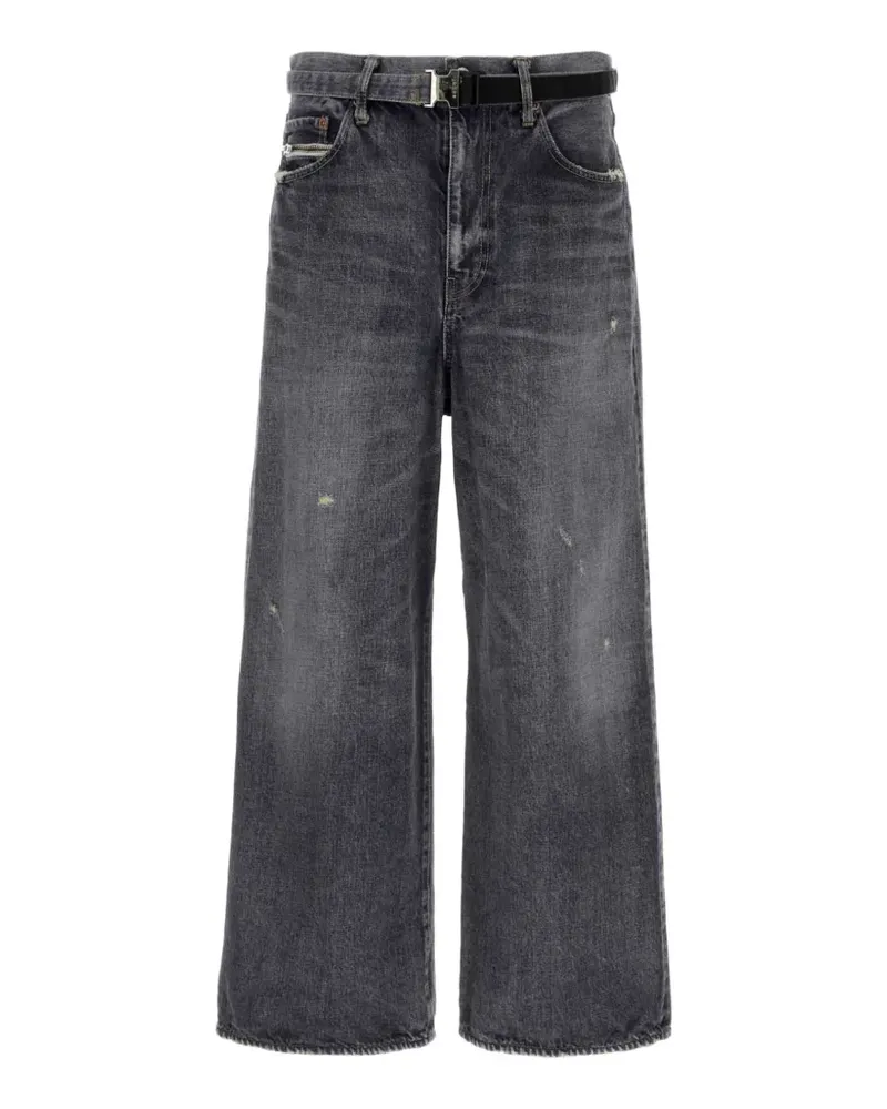 Sacai Beyondxx belted jeans - Grau Grau