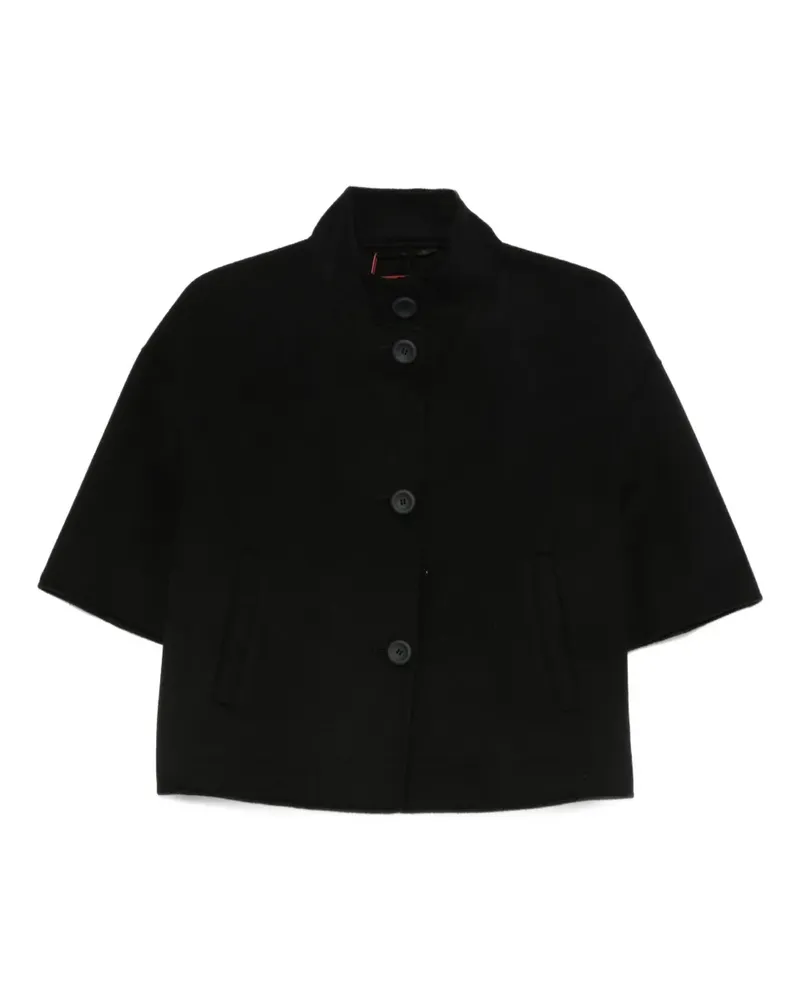 Max Mara Kurzärmelige Jacke mit Knöpfen - Schwarz Schwarz