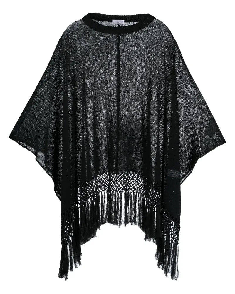 Brunello Cucinelli Bluse mit Pailletten - Grau Grau