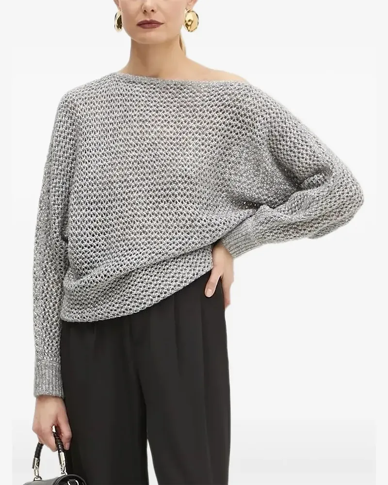Guess Pullover mit offener Schulter - Grau Grau