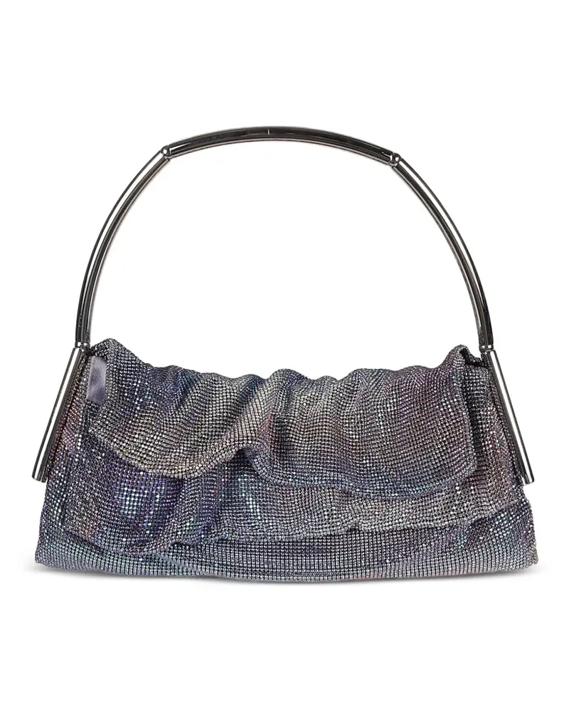 Benedetta Bruzziches Geraffter Tote Bag mit Kristallen - Grau Grau