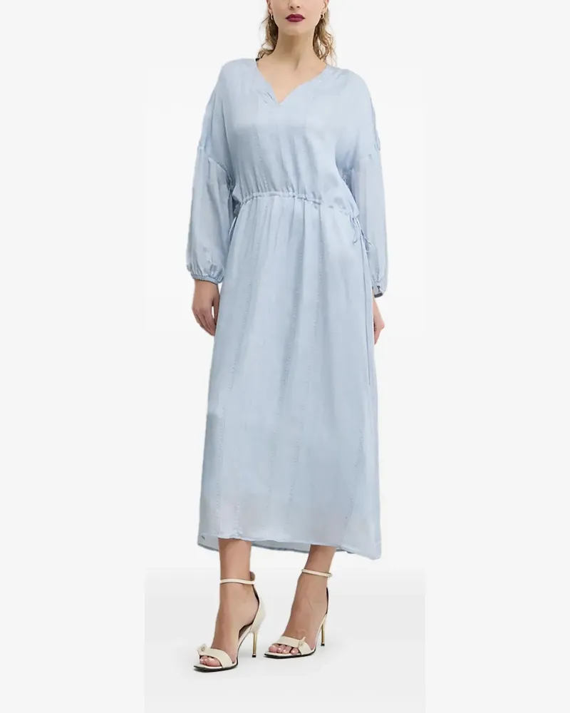BRUUNS BAZAAR Midikleid mit Kordelzug - Blau Blau