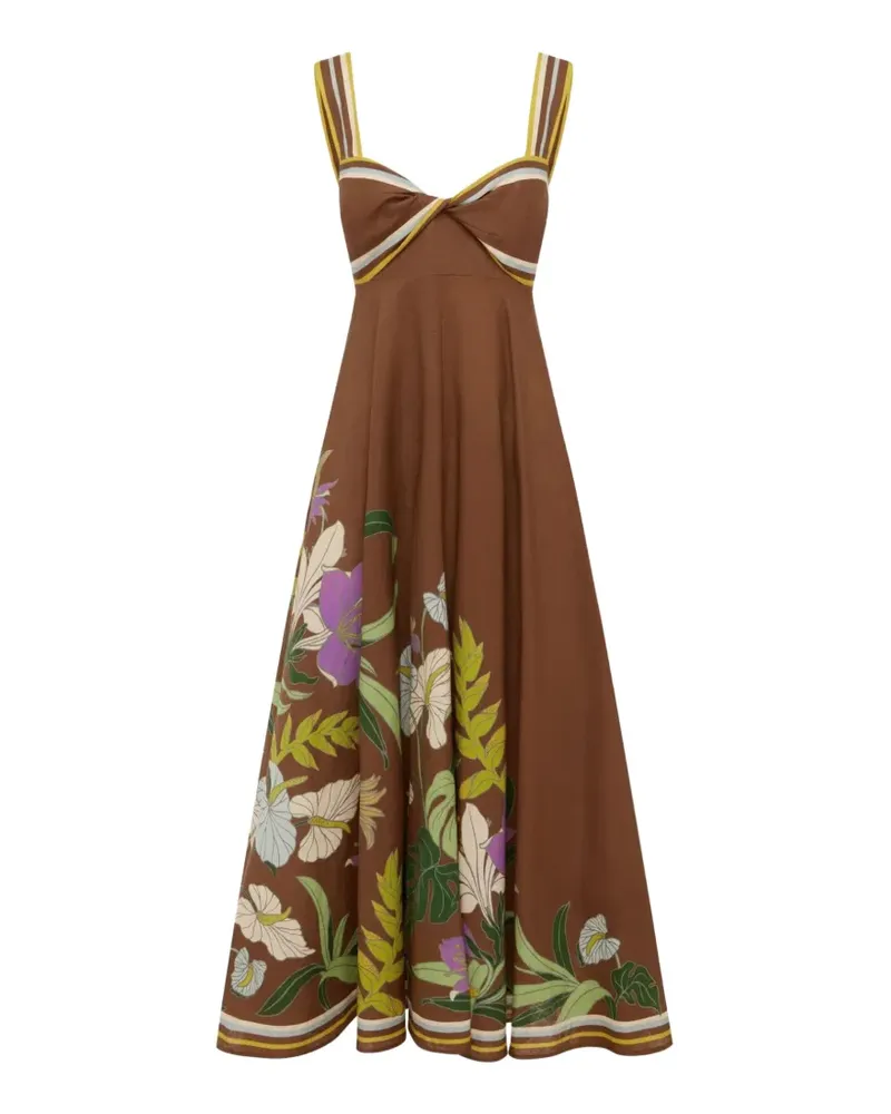 ALEMAIS Alfie maxi dress - Braun Braun