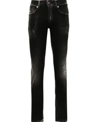 Dondup George Skinny-Jeans Schwarz