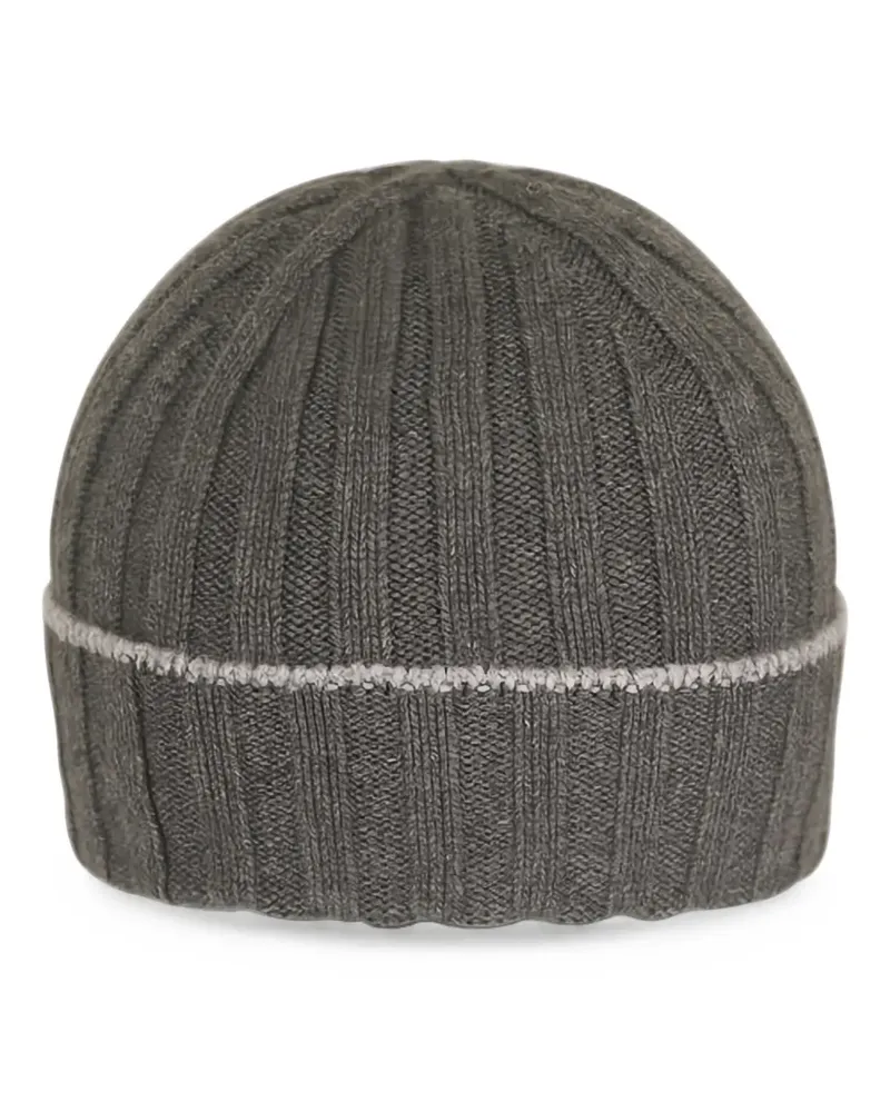 Brunello Cucinelli Gerippte Beanie aus Kaschmir - Grün Grün
