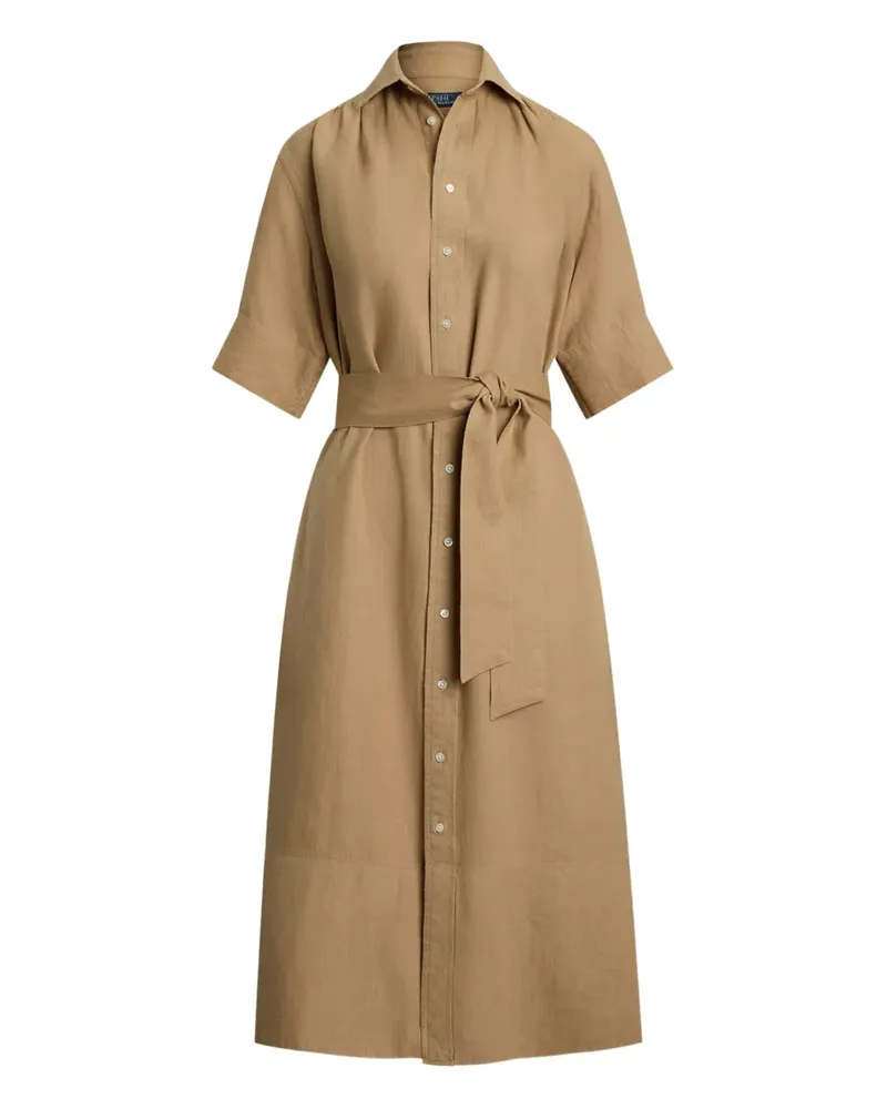 Ralph Lauren Hemdkleid mit Knöpfen - Nude Nude