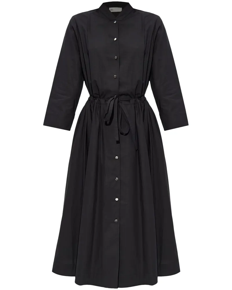 Tory Burch Hemdkleid mit Gürtel - Schwarz Schwarz