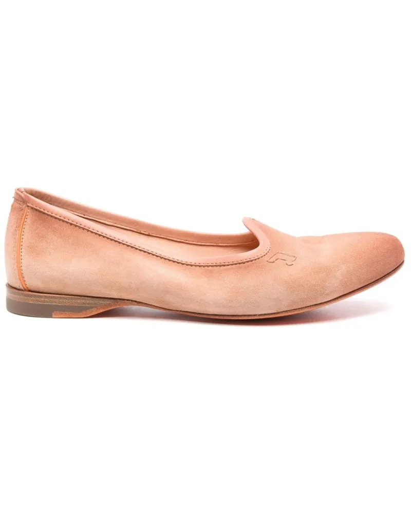 Santoni Slipper mit Logo-Stickerei - Braun Braun