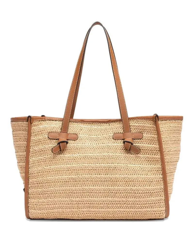 Gianni Chiarini knot detail tote bag - Nude Nude