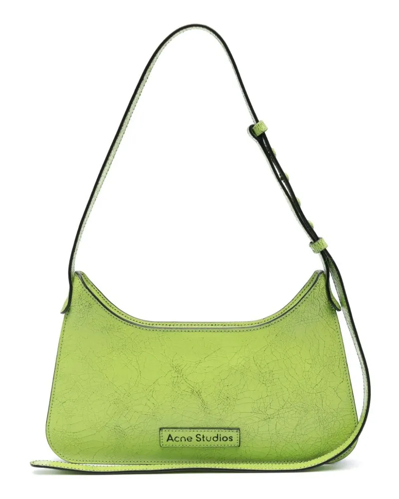 Acne Studios Platt Schultertasche mit Risseffekt - Grün Grün