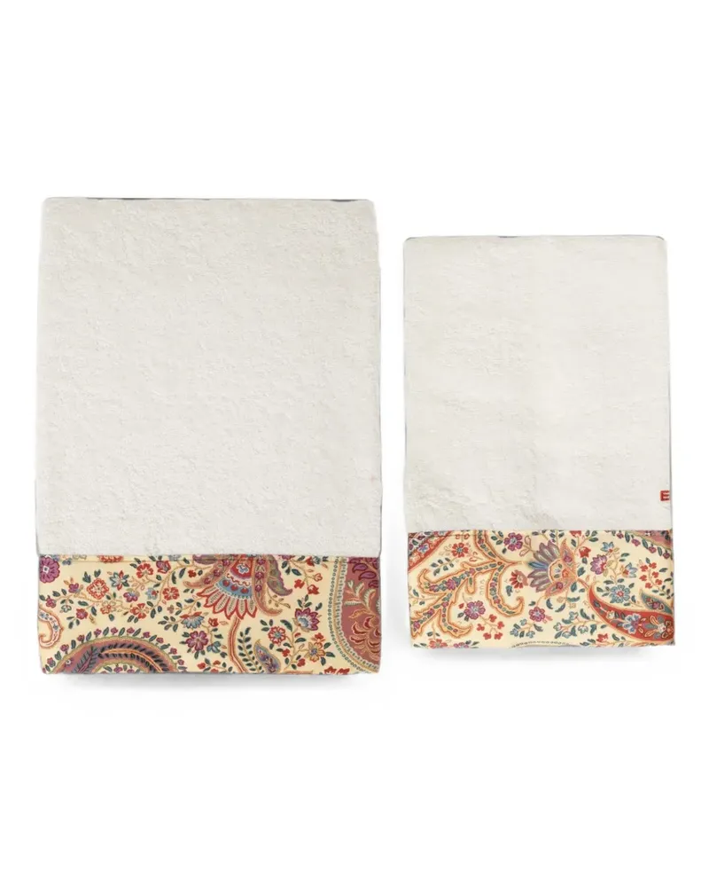 Etro paisley-print bath towel (set of two) - Weiß Weiß