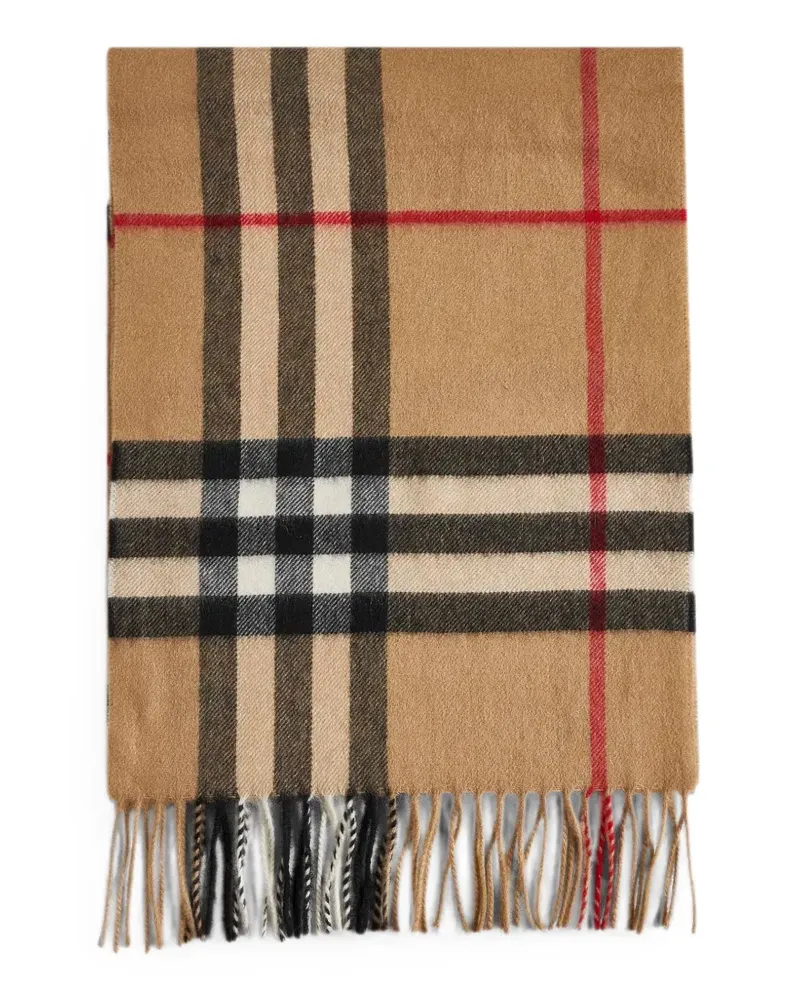 Burberry The Classic Check cashmere scarf - Nude Nude