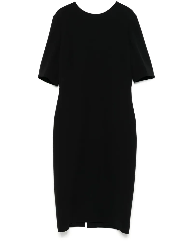 Giorgio Armani Midikleid aus Seide - Schwarz Schwarz