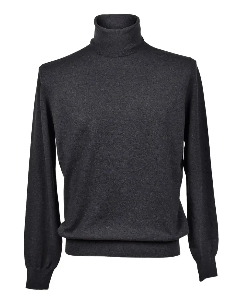 Brunello Cucinelli Gestrickter Rollkragenpullover - Grau Grau