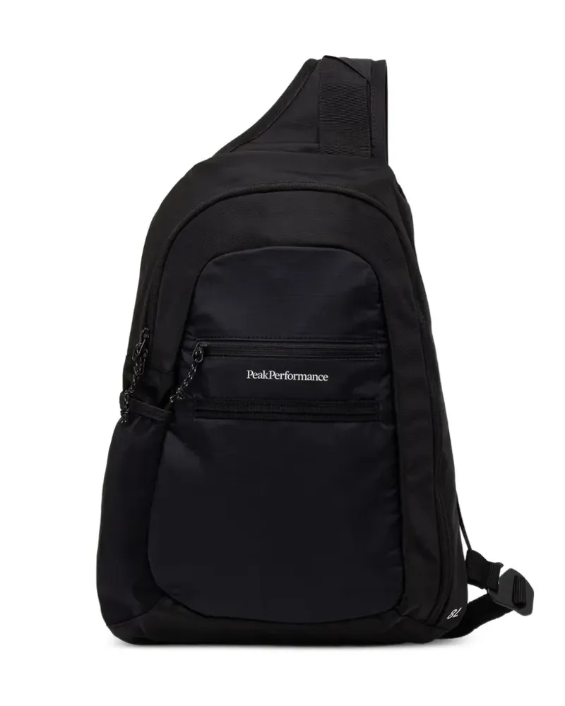 Peak Performance Rucksack mit Logo-Print - Schwarz Schwarz