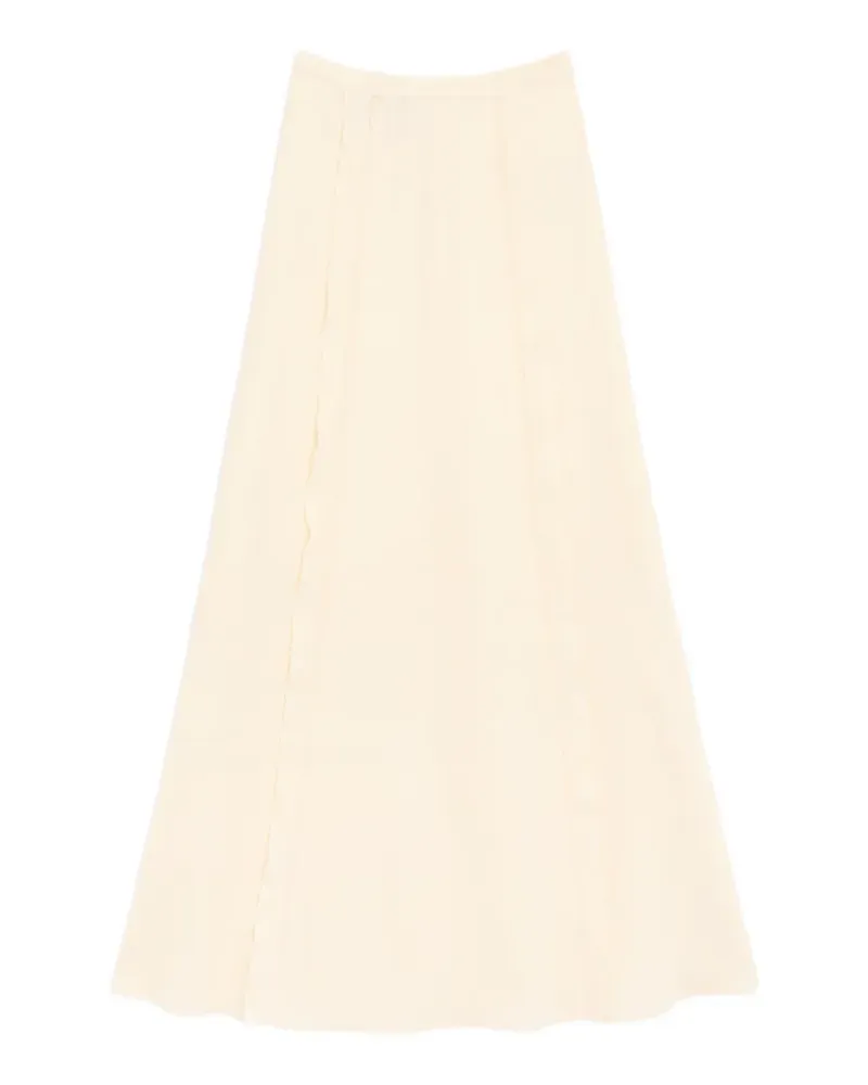 Valentino Garavani Couture Leinenrock - Nude Nude