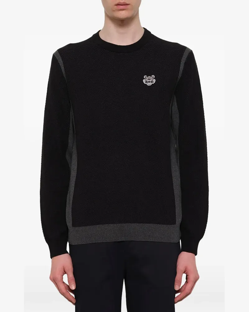 Kenzo Mini 'Tiger' Pullover - Schwarz Schwarz