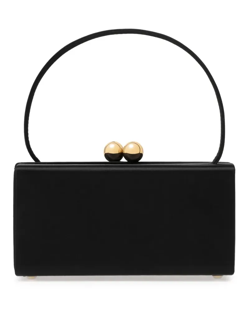 Carolina Herrera New York Mimi Tasche aus Satin mit Henkel - Schwarz Schwarz
