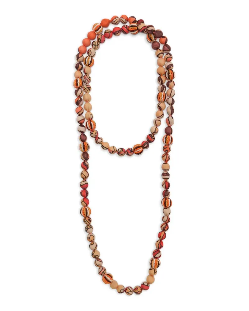 Maliparmi Sunset paisley printed necklace - Nude Nude