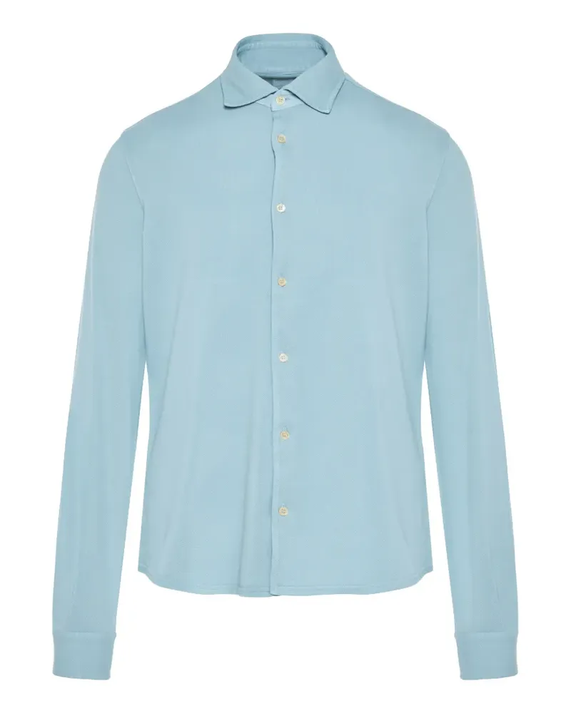 Fedeli Steve Hemd mit Kragen - Blau Blau