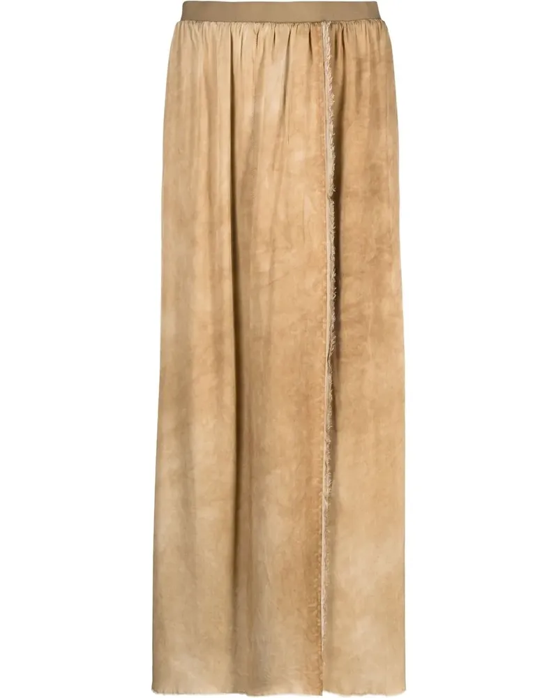 Uma Wang Maxirock im Distressed-Look - Nude Nude