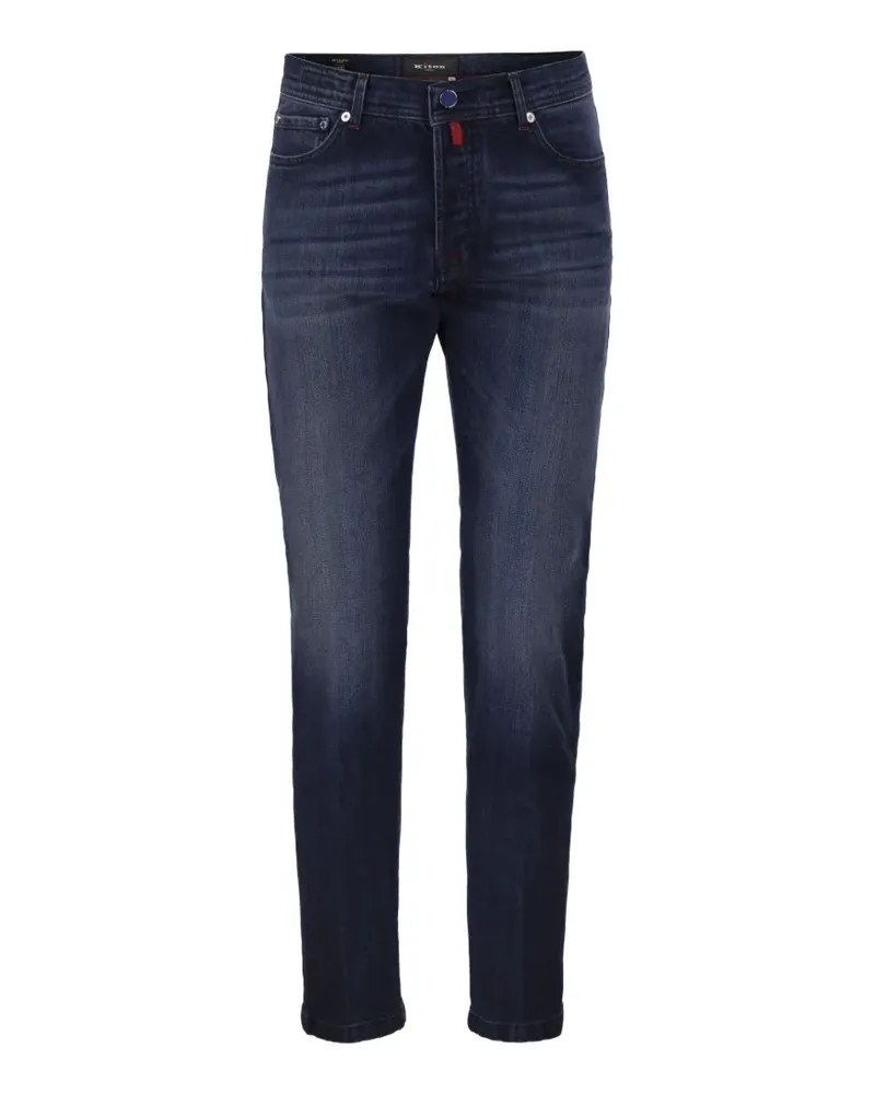 Kiton Ausgeblichene Five-Pocket-Jeans - Blau Blau
