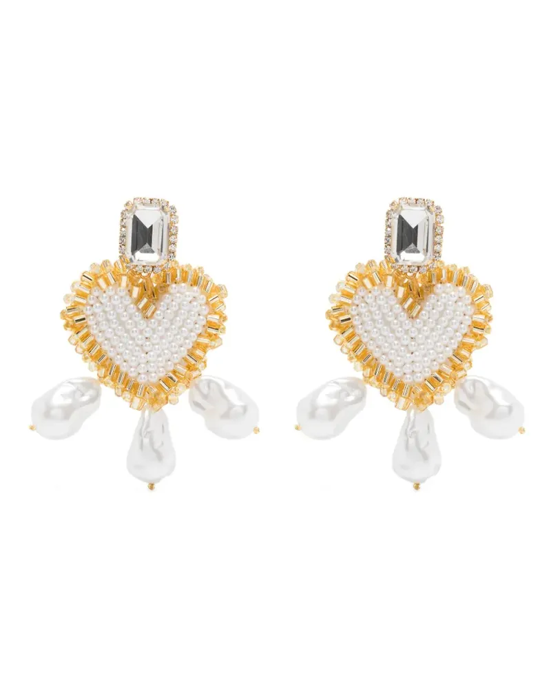 Vanina Love Letter Ohrringe - Weiß Weiß