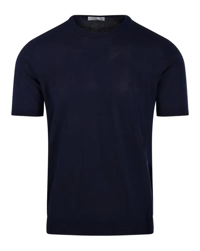 Roberto Collina T-Shirt mit rundem Ausschnitt - Blau Blau
