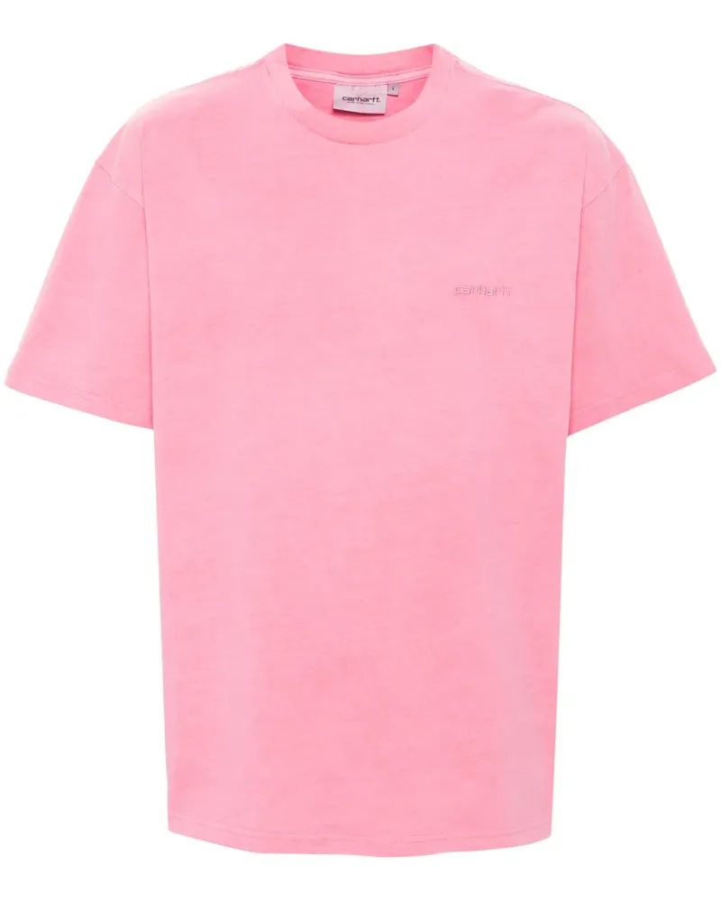 Carhartt WIP Duster T-Shirt mit Logo-Stickerei - Rosa Rosa