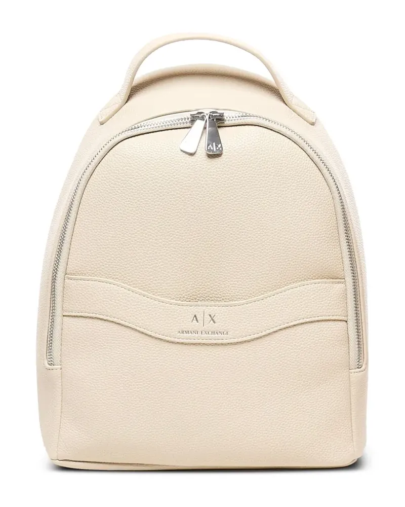 Armani Exchange Rucksack mit Logo-Stempel - Nude Nude