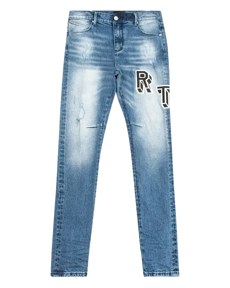 RTA Stadium Bryant Collegiate "Medium Blue" Jeans - Blau Blau