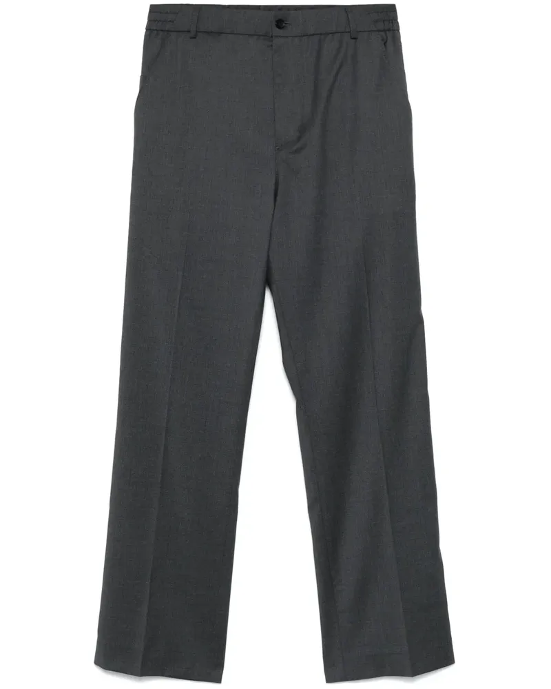 Moncler Hose mit Logo-Patch - Grau Grau
