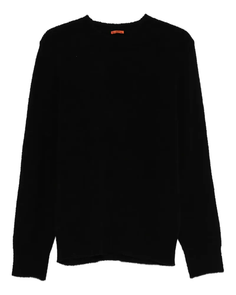 BARENA Strukturierter Pullover - Schwarz Schwarz