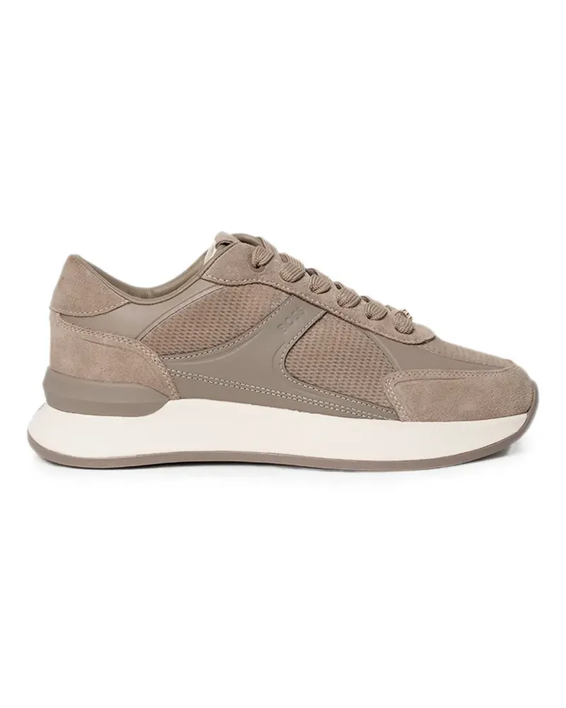 HUGO BOSS panelled low-top sneakers - Nude Nude
