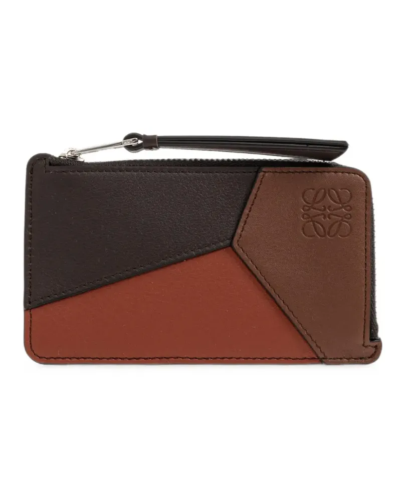 Loewe Puzzle leather cardholder - Braun Braun