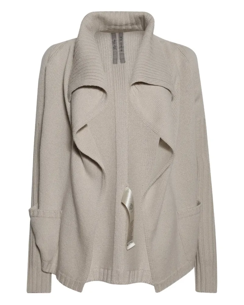 Rick Owens shawl cardigan - Nude Nude