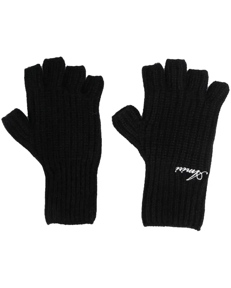 Amiri Fingerlose Handschuhe aus Kaschmir - Schwarz Schwarz