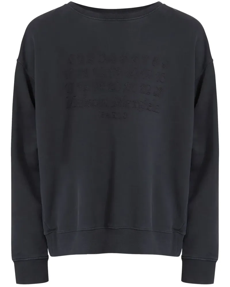 Maison Margiela Pullover mit Nummern-Motiv Schwarz